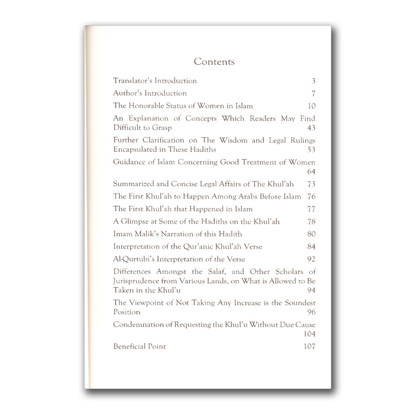 Legal Affairs of the Khul’u